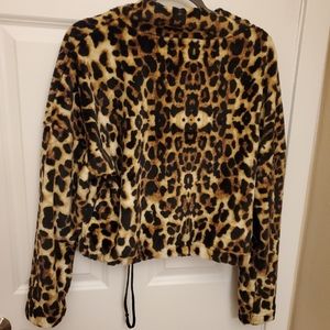 love + joy Sweaters - Jr Fleece leopard print love + joy Sweaters - Jr Fleece leopard print
